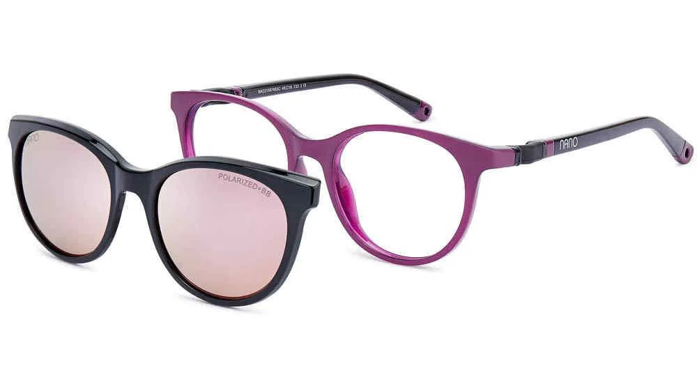 Nanovista GLITCH SC 3.0 Eyeglasses - GLITCH SC 3.0 BLACK BLUE W/CLIP - view 9